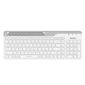 Безжична клавиатура A4Tech Fstyler FBK25, стойка за телефон, кирилизирана, White