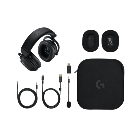 Безжични слушалки Logitech PRO X 2 LIGHTSPEED, USB, Black