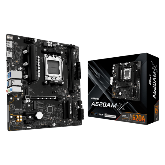 Дънна платка ASRock A620AM-X, mATX, Socket AM5, DDR5, PCIe 4.0