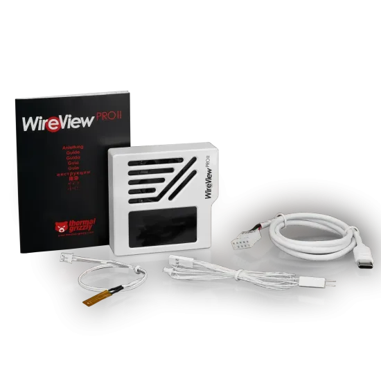 Датчик за видеокарта Thermal Grizzly WireView Pro II GPU, 12V-2x6, Reversed, White (TG-WV-P2-H19R-W)