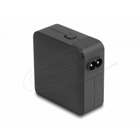 Зарядно Delock 41443, USB GaN Charger 2 x USB Type-C PD 3.0, 65W