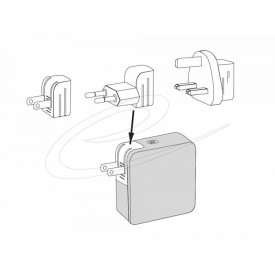 Зарядно Delock 41443, USB GaN Charger 2 x USB Type-C PD 3.0, 65W