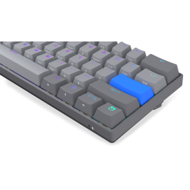 Безжична клавиатура Endorfy Thock Wireless V2 Compact, PBT, Endorfy Yellow, US Layout, RGB, Gray