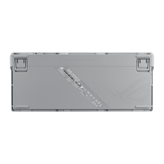 Безжична клавиатура ASUS ROG Azoth, 75%, ROG NX Snow Switch, RGB, Moonlight White (90MP031A-BKUA11)