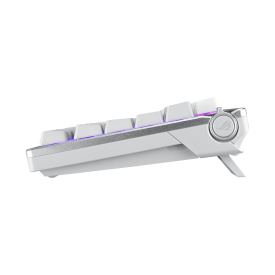 Безжична клавиатура ASUS ROG Azoth, 75%, ROG NX Snow Switch, RGB, Moonlight White (90MP031A-BKUA11)