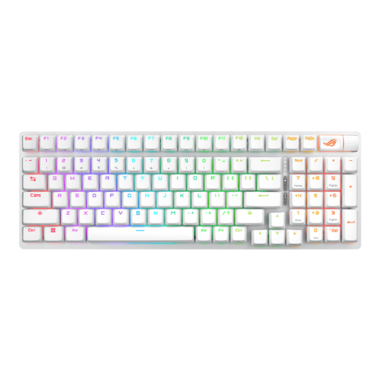 Безжична клавиатура ASUS ROG Strix Scope II 96, Moonlight White