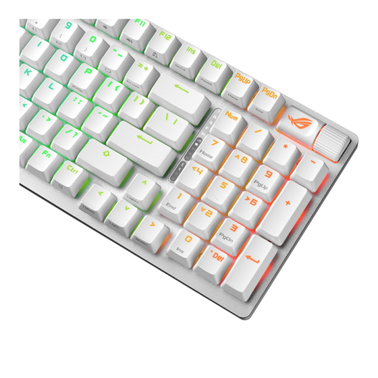 Безжична клавиатура ASUS ROG Strix Scope II 96, Moonlight White