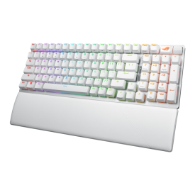 Безжична клавиатура ASUS ROG Strix Scope II 96, Moonlight White