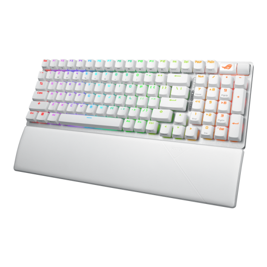 Безжична клавиатура ASUS ROG Strix Scope II 96, Moonlight White