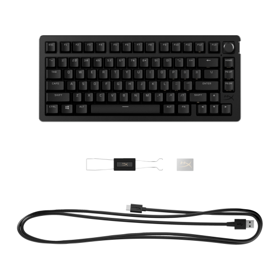 Клавиатура HyperX Alloy Rise 75, HyperX Linear Switch, RGB, Black