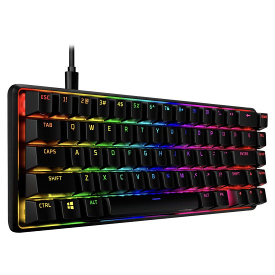 Клавиатура HyperX Alloy Origins 65, HyperX Aqua Switch, Black