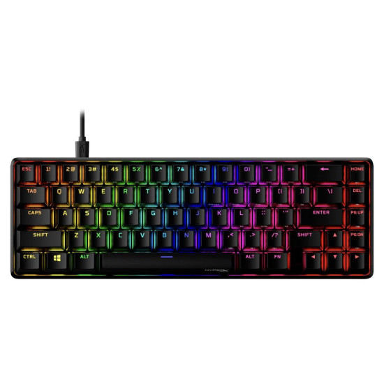Клавиатура HyperX Alloy Origins 65, HyperX Aqua Switch, Black
