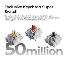 Клавиатура Keychron C2 Pro 8K QMK, Super Brown Switch, RGB, White