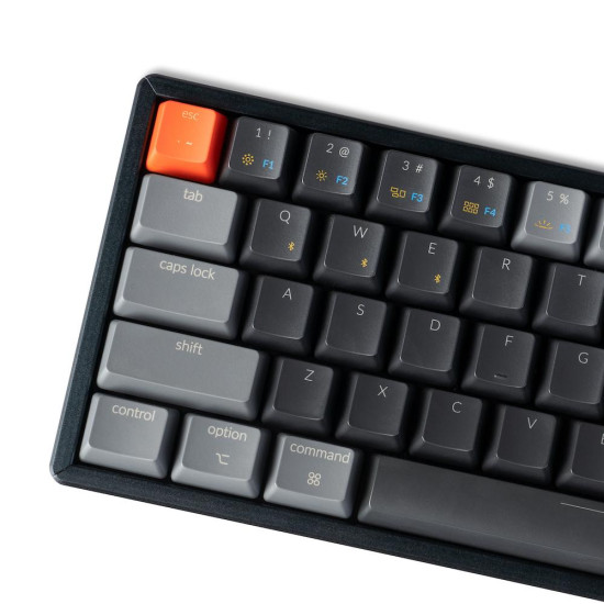 Безжична клавиатура Keychron K12 60%, Hot-Swappable, Gateron Brown Switch, RGB, Black