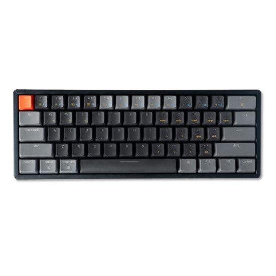 Безжична клавиатура Keychron K12 60%, Hot-Swappable, Gateron Brown Switch, RGB, Black
