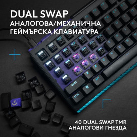 Клавиатура Logitech G512 X 98, 98%, Dual Swap Tactile Switch, RGB, Black (920-013980)