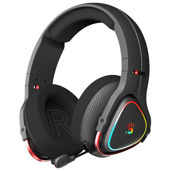 Безжични слушалки A4Tech Bloody MR710, Bluetooth v5.0, 2.4Ghz, RGB, Mic, Black