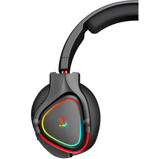 Безжични слушалки A4Tech Bloody MR710, Bluetooth v5.0, 2.4Ghz, RGB, Mic, Black
