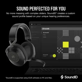 Безжични слушалки Corsair HS65 WIRELESS Gaming Headset, Carbon Black