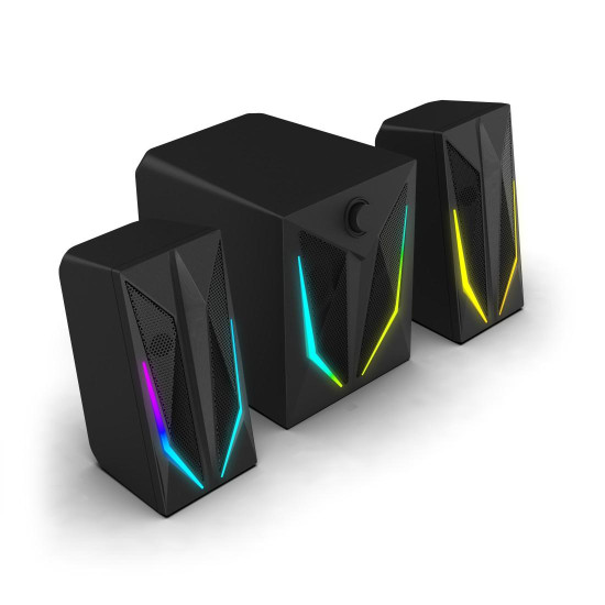 Тонколони HAMA uRage BLAST-R 621, 2.1, 20W RMS, RGB, Black (HAMA-186094)