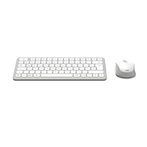 Комплект клавиатура и мишка HAMA WKM-500 TKL, кирилизирана, AI клавиш, USB, White