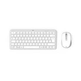 Комплект клавиатура и мишка HAMA WKM-500 TKL, кирилизирана, AI клавиш, USB, White