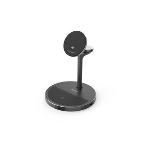 Безжична зарядна станция HAMA 3 в 1, Qi2, 15 W, Black