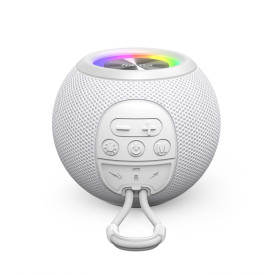 Преносима тонколона HAMA Ball Shape Speaker, 5 светлинни режима, 5W, White