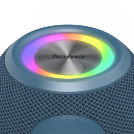 Преносима тонколона HAMA Ball Shape Speaker, 5 светлинни режима, 5W, Blue