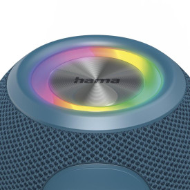 Преносима тонколона HAMA Ball Shape Speaker, 5 светлинни режима, 5W, Blue