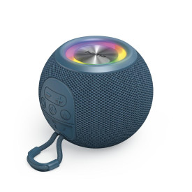 Преносима тонколона HAMA Ball Shape Speaker, 5 светлинни режима, 5W, Blue