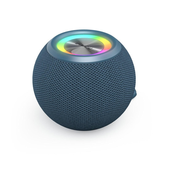 Преносима тонколона HAMA Ball Shape Speaker, 5 светлинни режима, 5W, Blue
