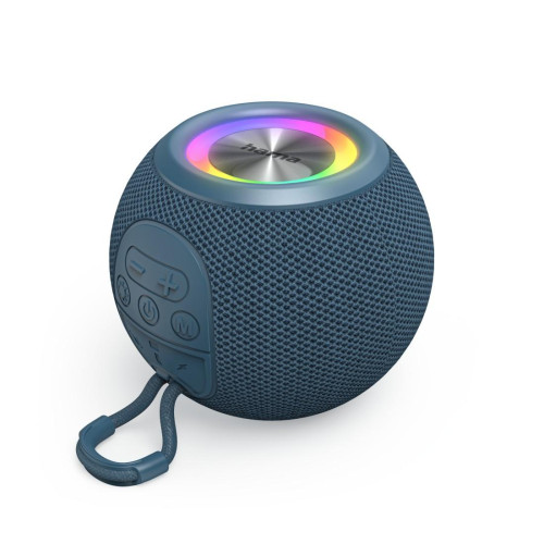 Преносима тонколона HAMA Ball Shape Speaker, 5 светлинни режима, 5W, Blue