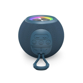 Преносима тонколона HAMA Ball Shape Speaker, 5 светлинни режима, 5W, Blue