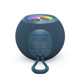 Преносима тонколона HAMA Ball Shape Speaker, 5 светлинни режима, 5W, Blue