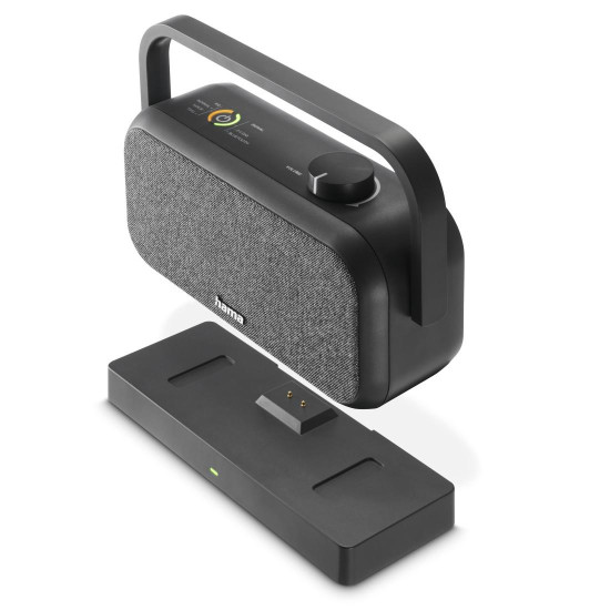 Преносима тонколона HAMA, 10W, 2.4GHz, Bluetooth, докинг станция, Black (HAMA-221849)