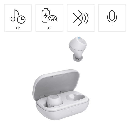 Безжични слушалки Hama Spirit Chop II, TWS, in-Ear, White