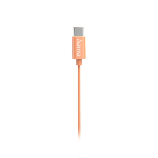 Слушалки HAMA Curly, USB-C, Mic, Orange
