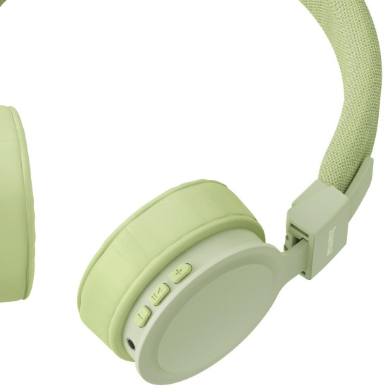 Безжични слушалки HAMA Freedom Lit III, Bluetooth, On-Ear, с микрофон, Green (HAMA-221769)