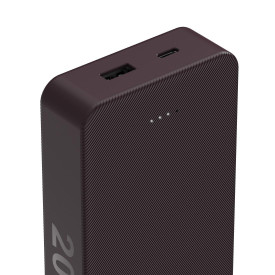 Външна батерия HAMA Colour 20, 20000 mAh, 201715, Dark Red