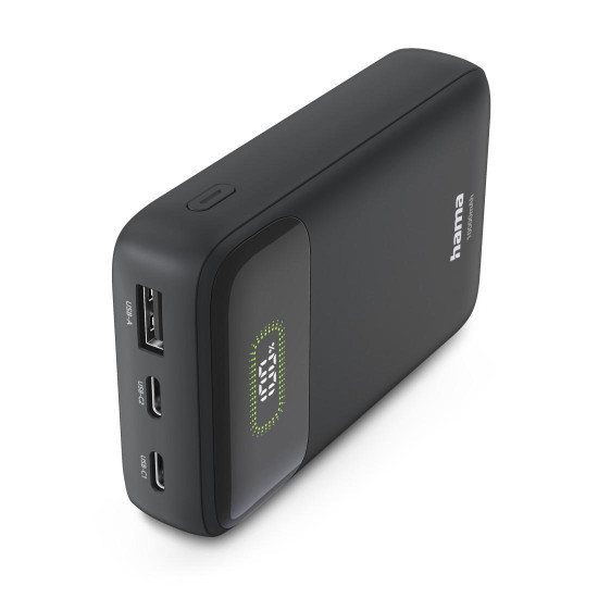 Външна батерия HAMA PD10-W20 201779, 10000 mAh, 2x USB-C, 1x USB-A, Fast Charging