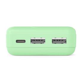Външна батерия HAMA Pocket 10, 10000 mAh, 2x USB-A, зелена