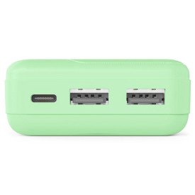 Външна батерия HAMA Pocket 10, 10000 mAh, 2x USB-A, зелена