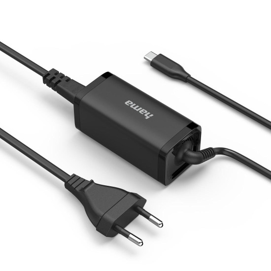 Зарядно за лаптоп HAMA USB-C PD, GaN, 5-20V / 45W