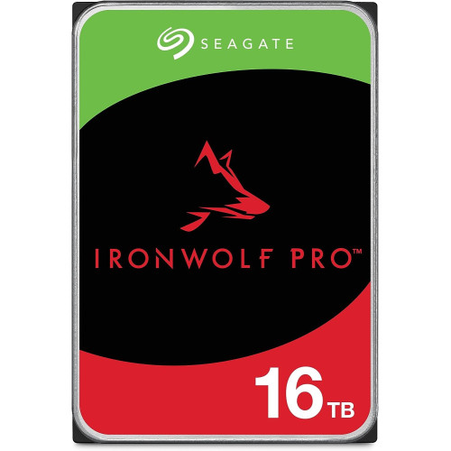 Вътрешен твърд диск SEAGATE IronWolf PRO, 16TB, 7200 rpm, 256MB, SATA 6Gb/s, ST16000NT001
