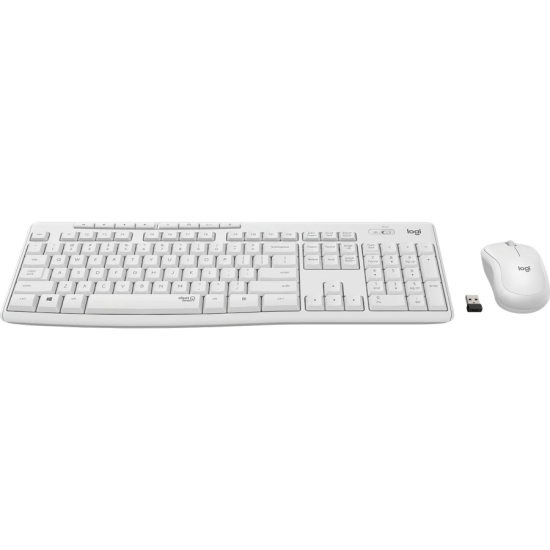 Комплект клавиатура и мишка Logitech MK295, White