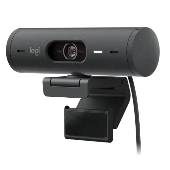 Уеб камера Logitech BRIO 500 Grafite, FHD, USB-C, Mic