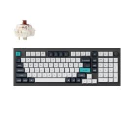 Безжична клавиатура Keychron Q5 Max QMK, Carbon Black, Gateron Jupiter Brown