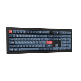 Безжична клавиатура Keychron V6 MAX QMK, Carbon Black, Bluetooth, RGB, Gateron Jupiter Brown суичове