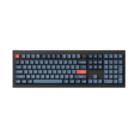 Безжична клавиатура Keychron V6 MAX QMK, Carbon Black, Bluetooth, RGB, Gateron Jupiter Brown суичове